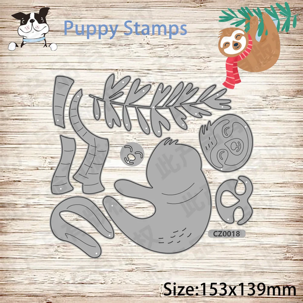 

PUPPY STAMP Christmas Monkey Metal Cutting Dies For DIY Scrapbook Craft Decoration Embossing Template Supplies Card Handmade