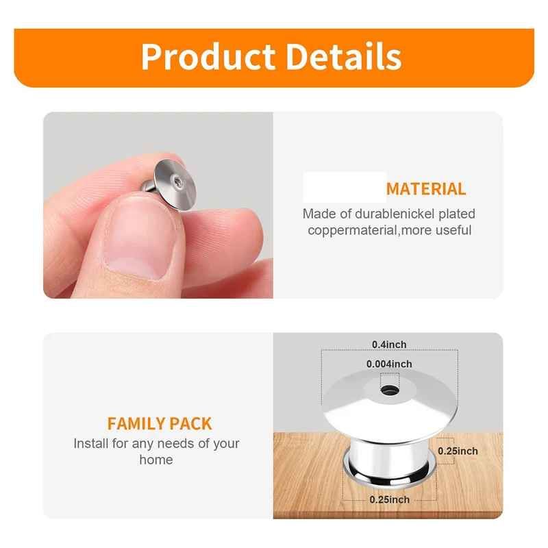 

800PCS Locking Pin Back Locking Pin Retainer Buckle, Used For Locking The Back Of Metal Pin Of Brooch Enamel Lapel Pin