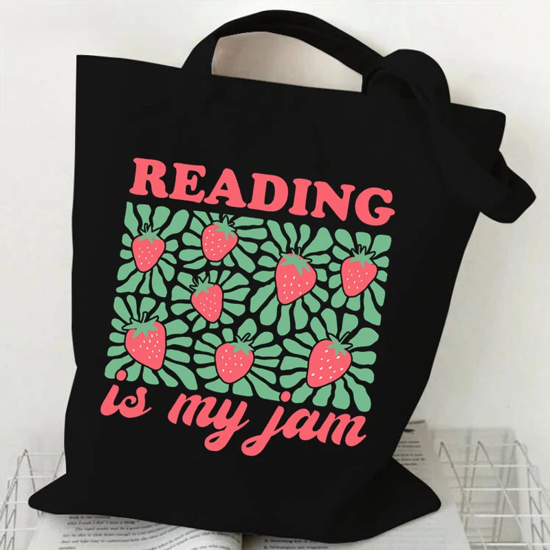 Vintage Flower and Book Print Women's Handbags “A Well-Read Woman Is A Dangerous Creature” Feminist Book Lover Canvas Tote Bag