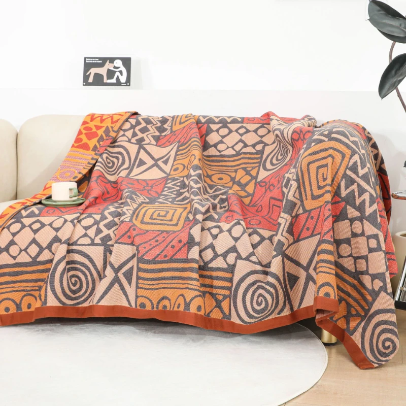 100% Cotton Gauze Throw Blanket - Multi-Use Sofa Cover & Bedspread, Non-Slip Couch Protector, Soft Breathable Blanket for Bed