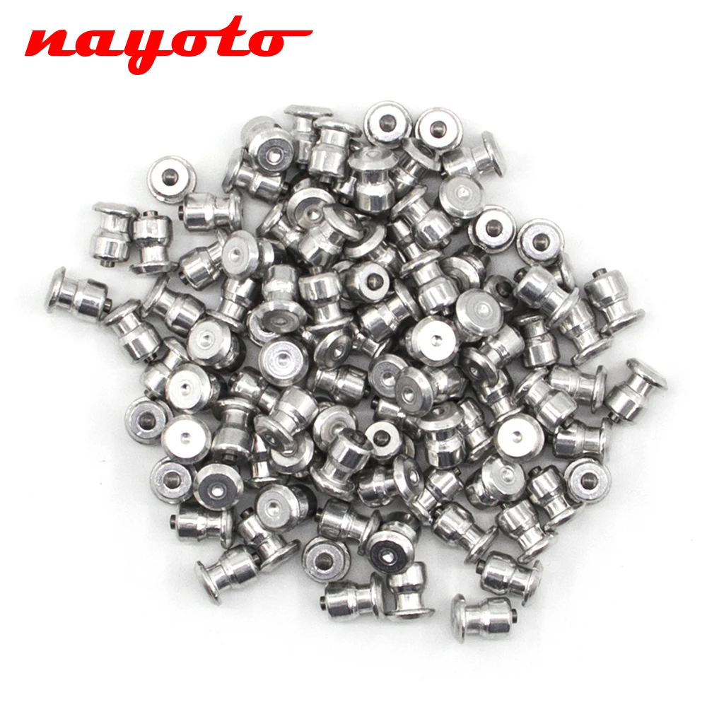 100/200/300pcs Winter Wheel Lug Tires Studs Screw Snow Spikes Wheel Tyres Chains Studs For Shoes ATV Car Motorcycle Tire 8x10mm