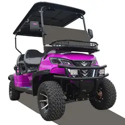 Hot selling in 2024 4 Person 72v electric  golf cart off-road golf cart with lithium batteryou  Fuel golf car