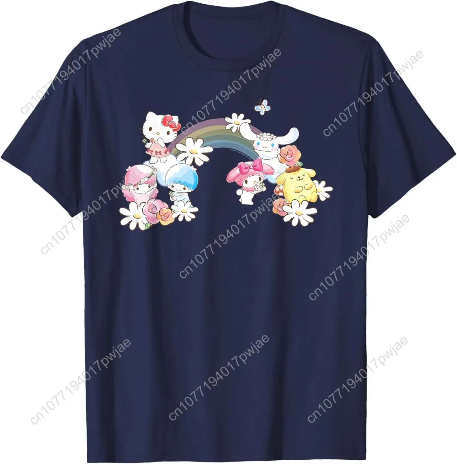 

Sanrio Spring Hello Kitty Little Twin Stars My Melody Purin T-Shirt