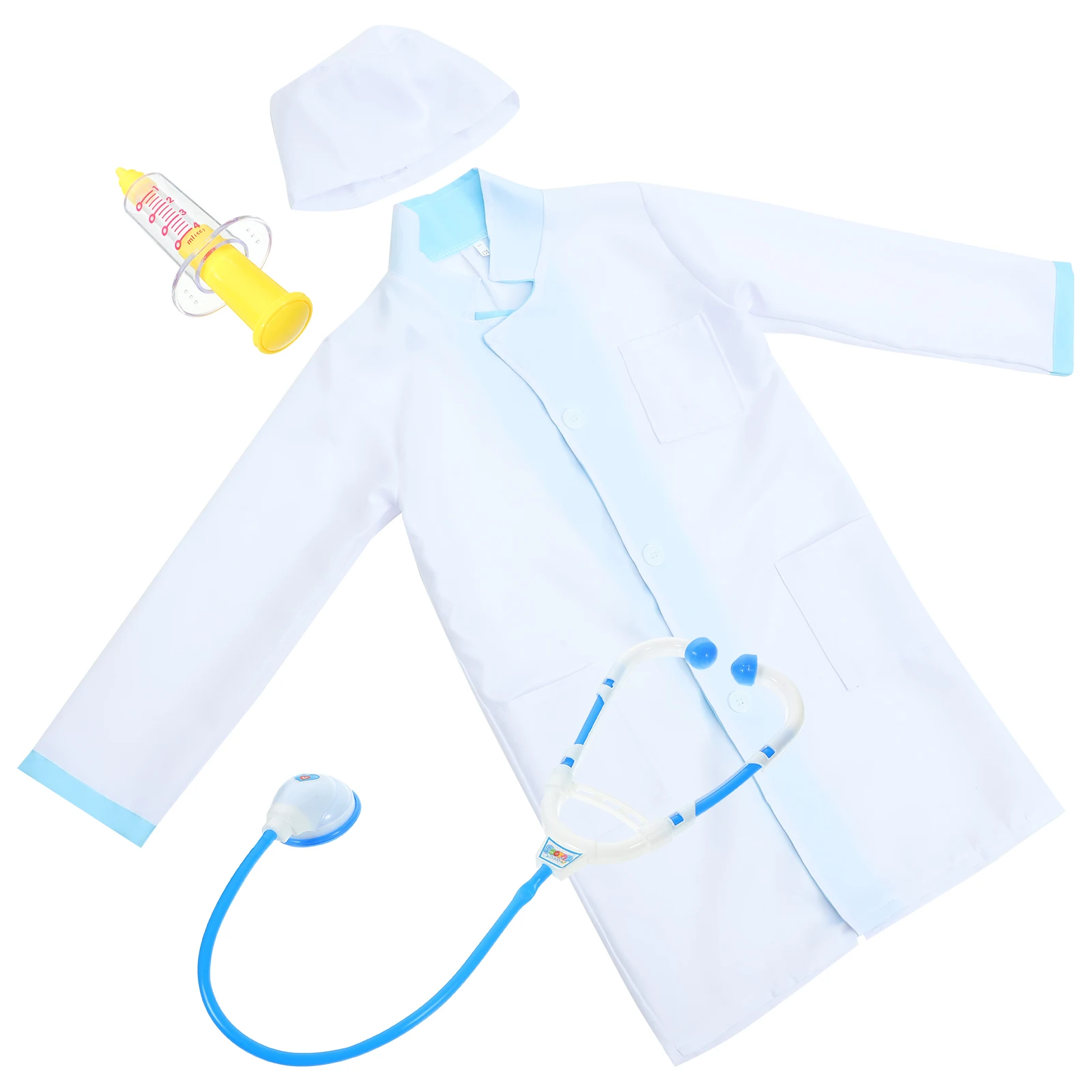 

Boys Doctor Costume Kids Profession Outfit Soft Texture Comfortable Wear Easy Design Role Play Halloween
