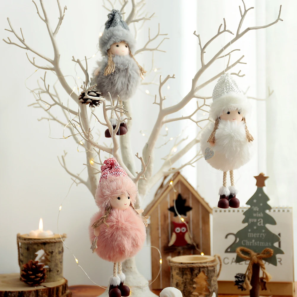 

3Pcs Christmas Angel Pendants High Quality Safe Practical Decoration Fine Workmanship Excellent Texture