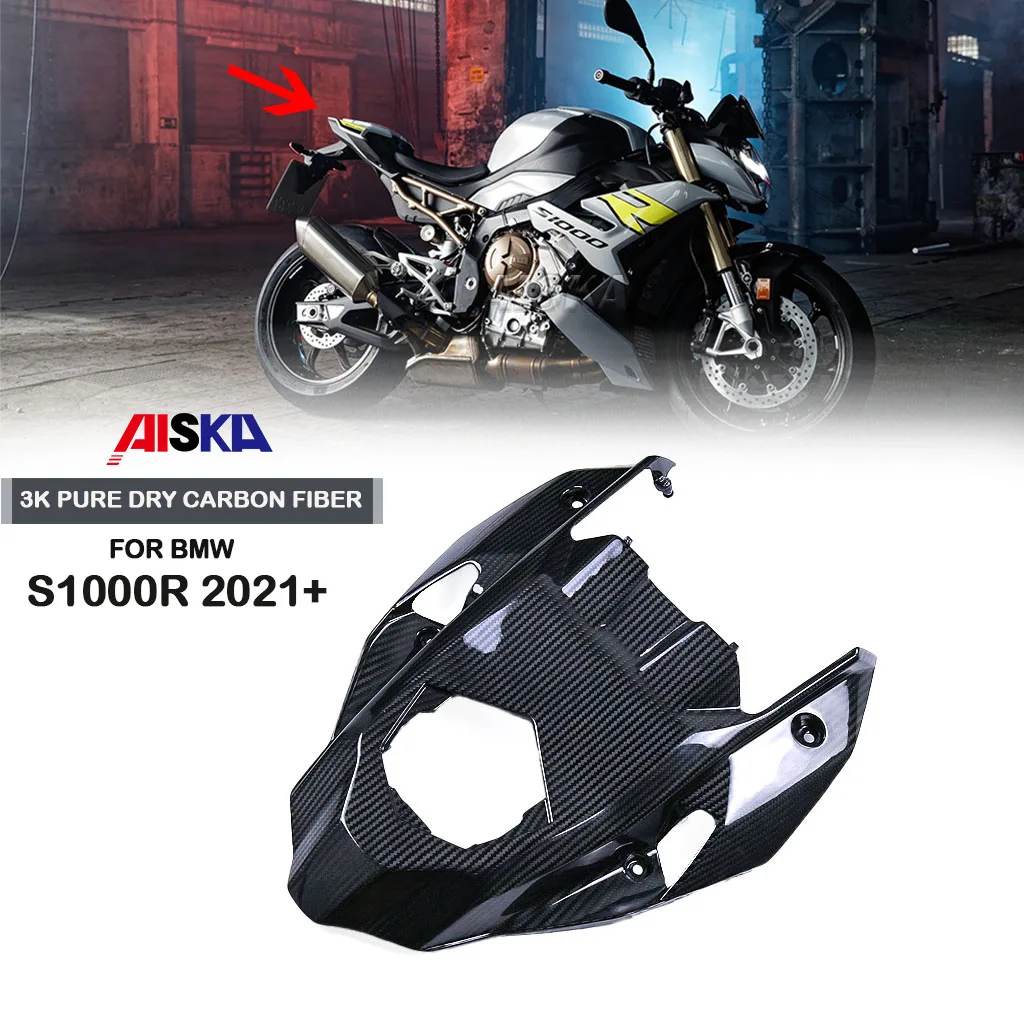 3K Pure Dry Carbon Fiber Fairing Under Rear Seat For BMW S1000R 2021 2022 2023 2024 Tailstock Panel Cover Motorcycle Accessories