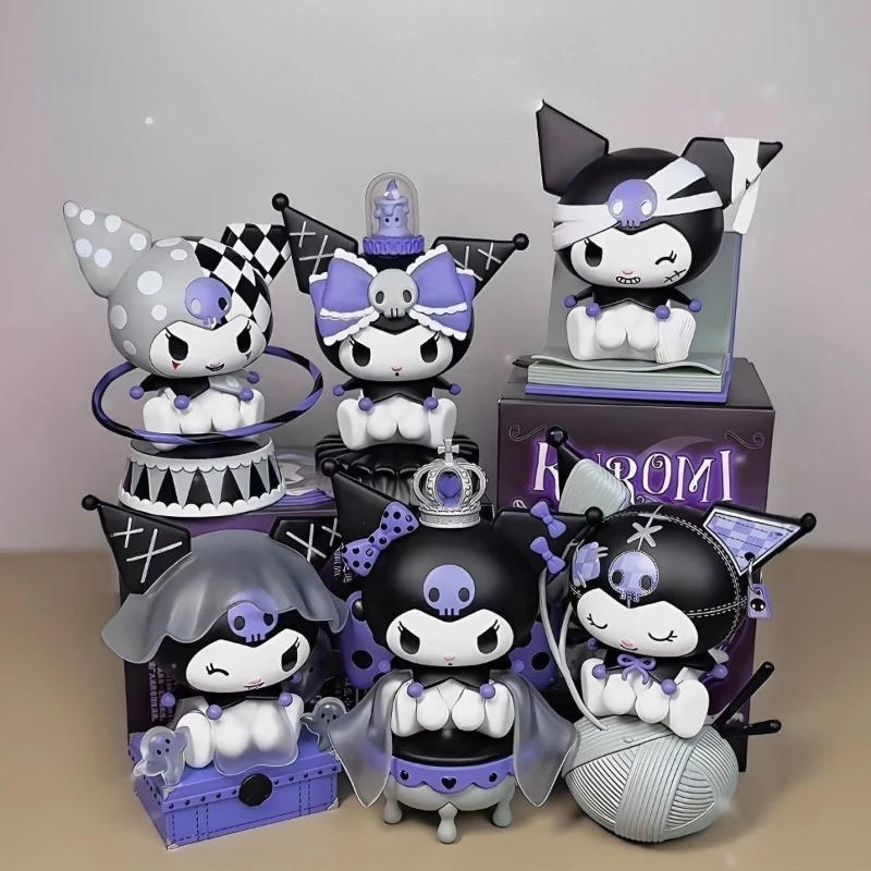 

Аниме Sanrio Kuromi Фигурка Dark Night Story Series Kawaii Модель Кукла Слепая Коробка Игрушки Коллекция Настольный Орнамент Детские Подарки