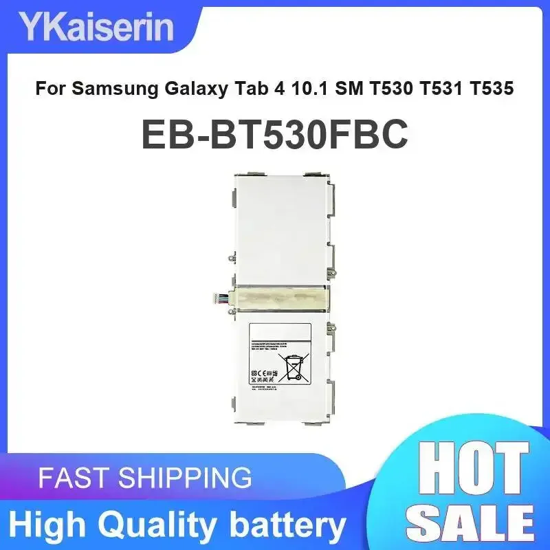 6800mAh For Samsung Galaxy Tab 4 10.1 SM T530 T531 T535 Reliable Power High-Capacity EB-BT530FBC Tablet Battery