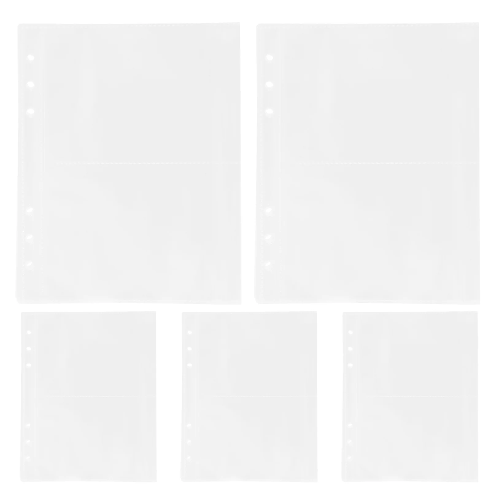 5 كتب سجل القصاصات عبوة الصفحات A5 حافظات الصفحات البلاستيكية الأكمام ألبوم الصور ورقة حماة سجل القصاصات الموثق الملحقات #3