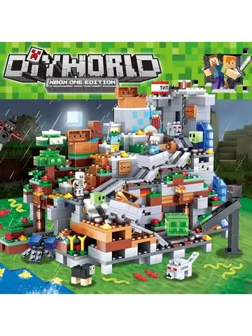 1315pcs The Village Special Edition Building Blocks With Steve Action Figures Compatible My World Set Toy 21138