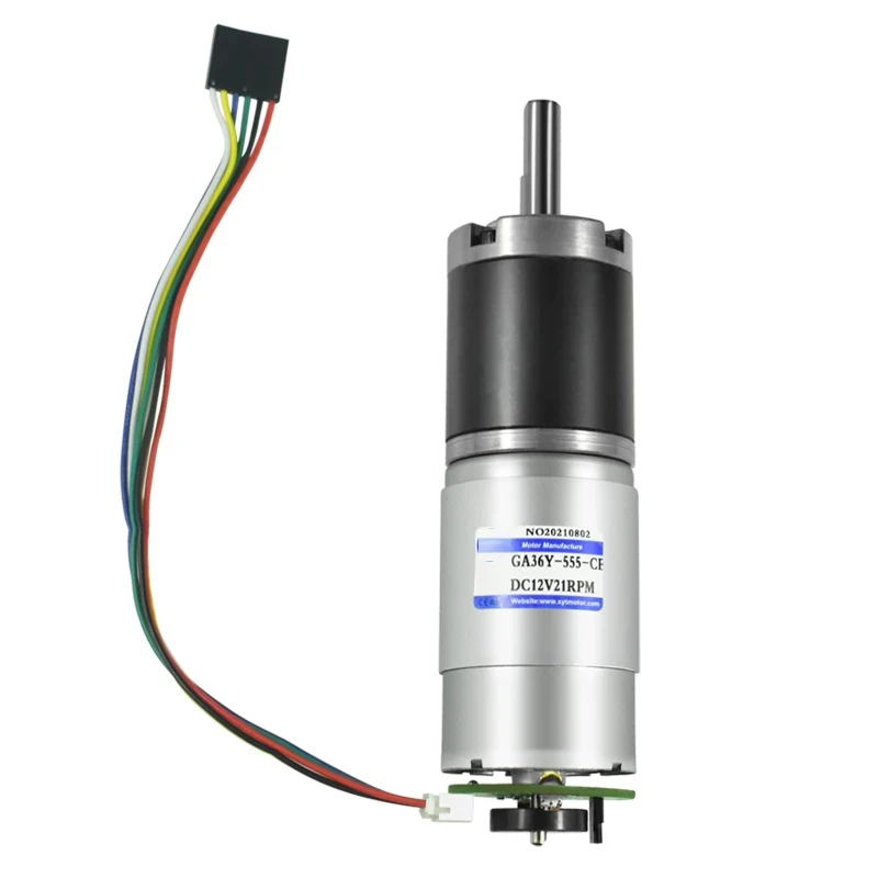 GA36Y-555 DC reduction motor 12v 24V with encoder small high torque planetary gear motor
