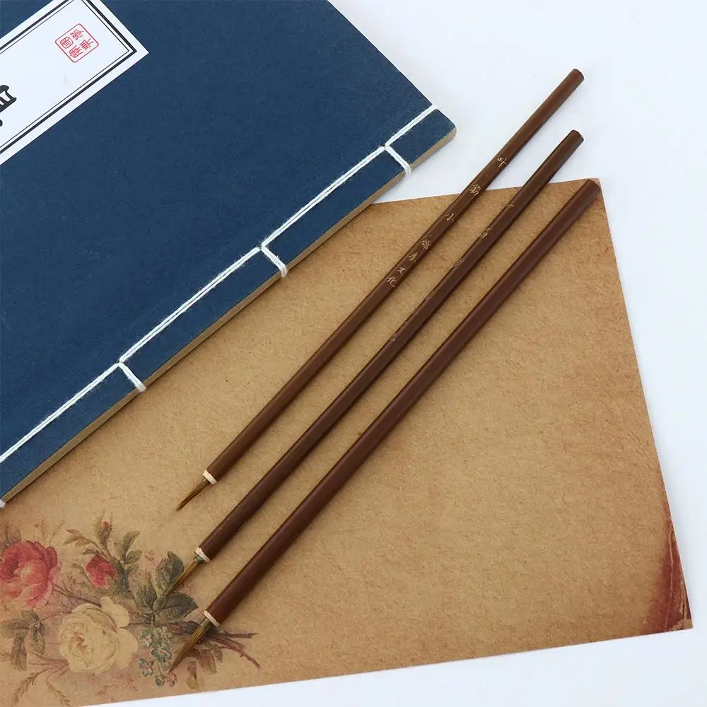 Metal Stationery Oil Painting Weasel Hair Paint Brush Brush Pen Hook Line Pen Calligraphy Brush