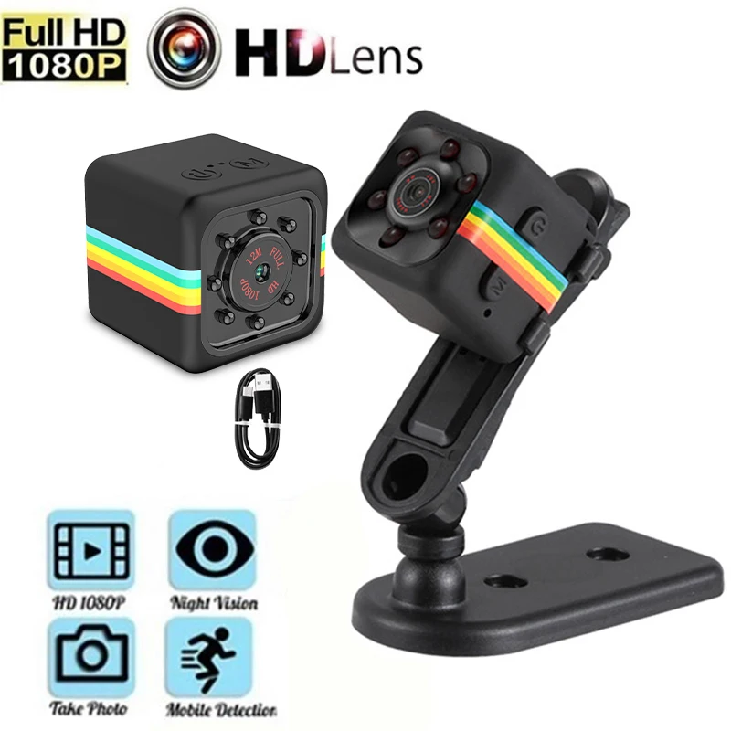 

1080P HD Mini Camera Directly Record Camcorder Night Vision Wireless Sport DV Video DVR Micro Camera Home Security Cam SQ11