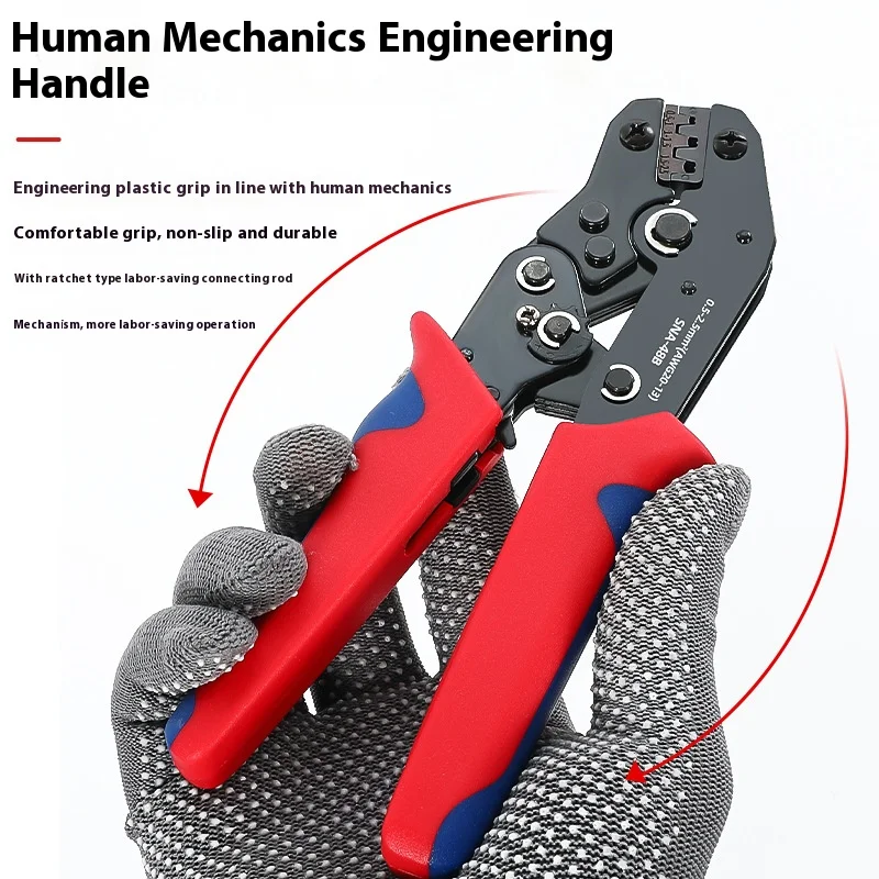 SN58B/48B/2549 DuPont Terminal Crimping Plier Insert Spring Connectors Jst Open Barrel Crimper Tool TAB 2.8 4.8 Hand Tool