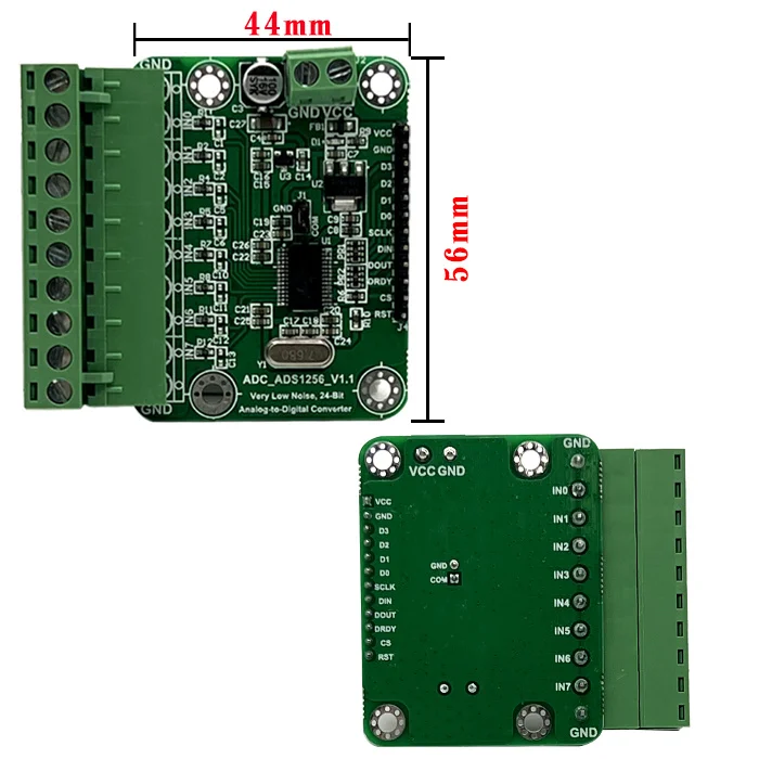 

ADS1256 Module 24-bit ADC 8-channel Acquisition AD Module High Precision ADC Sampling Data Acquisition Card