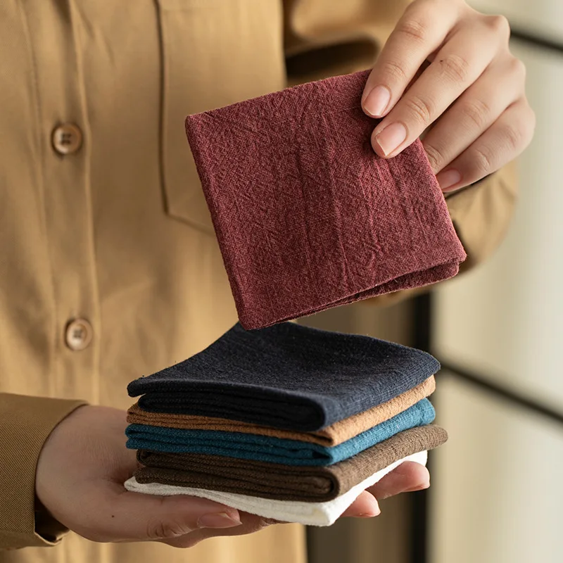 Zen Ramie Geschirrtuch Teetisch saugfähiges Handtuch Teetisch Lappen Kung Fu Teekanne Matte Untersetzer Teeset Zubehör Topf Handtuch