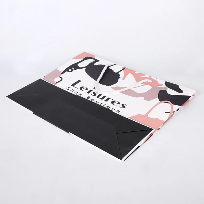 

custom UV coat printing shipping foldable gift paper packaging bag