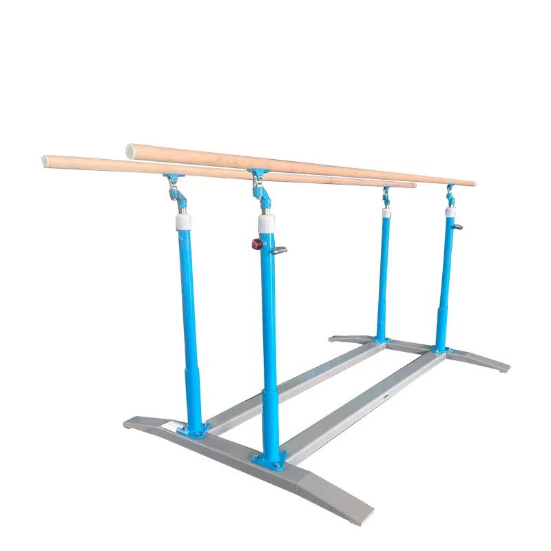 Long Service Life High Carbon Steel Height Adjustable Parallel Bars Fiberglass Bar Portable for Rehabilitation Trainingpromote s