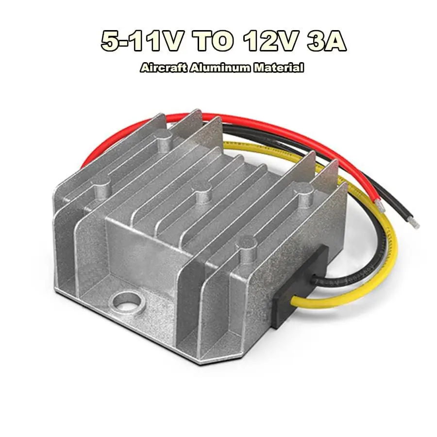 Input 5-11v Aluminum Boost Converter Output Dc 12v Regulator Module 3a 36w