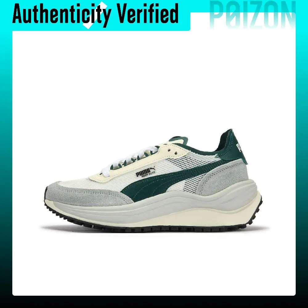 PUMA RIDER ELITE Low top Casual Shoes Unisex White Green Gray 402922-07
