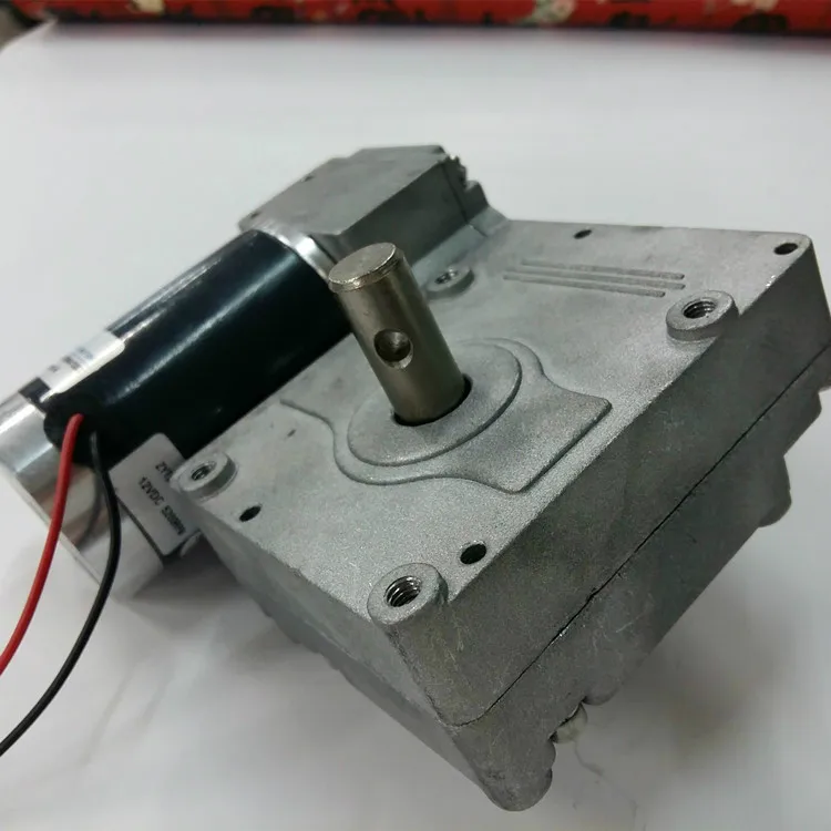 ZGW1269FGG 1215i 12V 4RPM Zhengke DC worm motor double output shaft