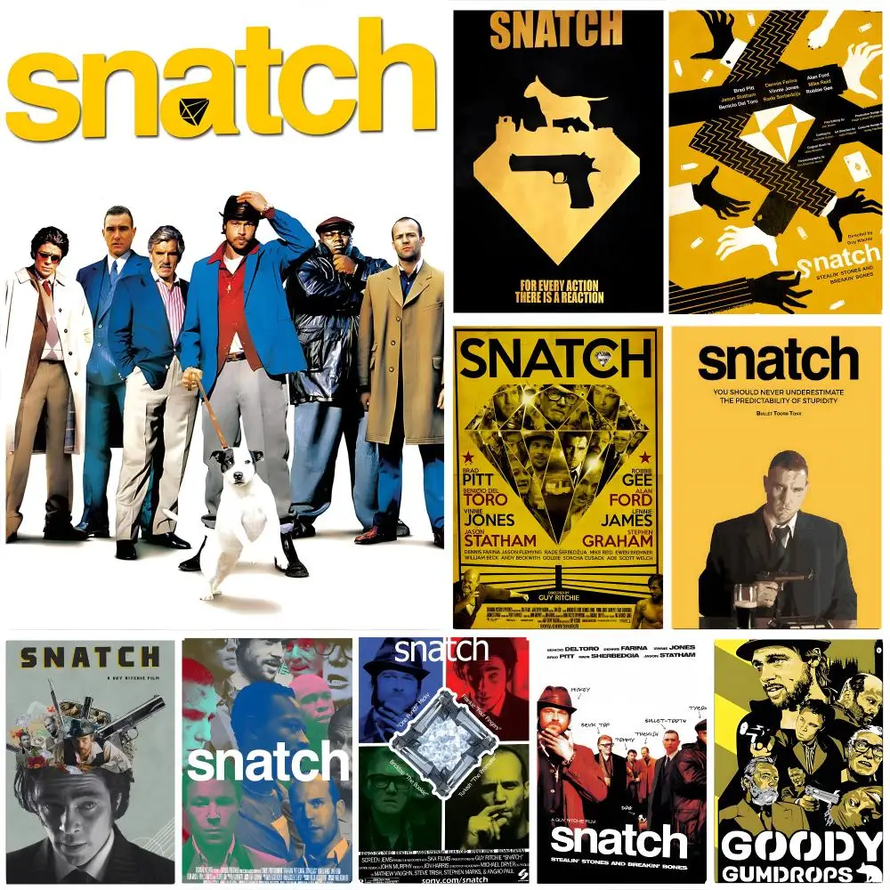 Movie Snatch Poster Wall art print art suitable for living room bedroom bar parlor home decoration gift