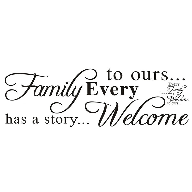Inglês Phrase Wall Sticker para sala de estar, quarto, destacável, impermeável, auto-adesivo, DIY Decoração da parede