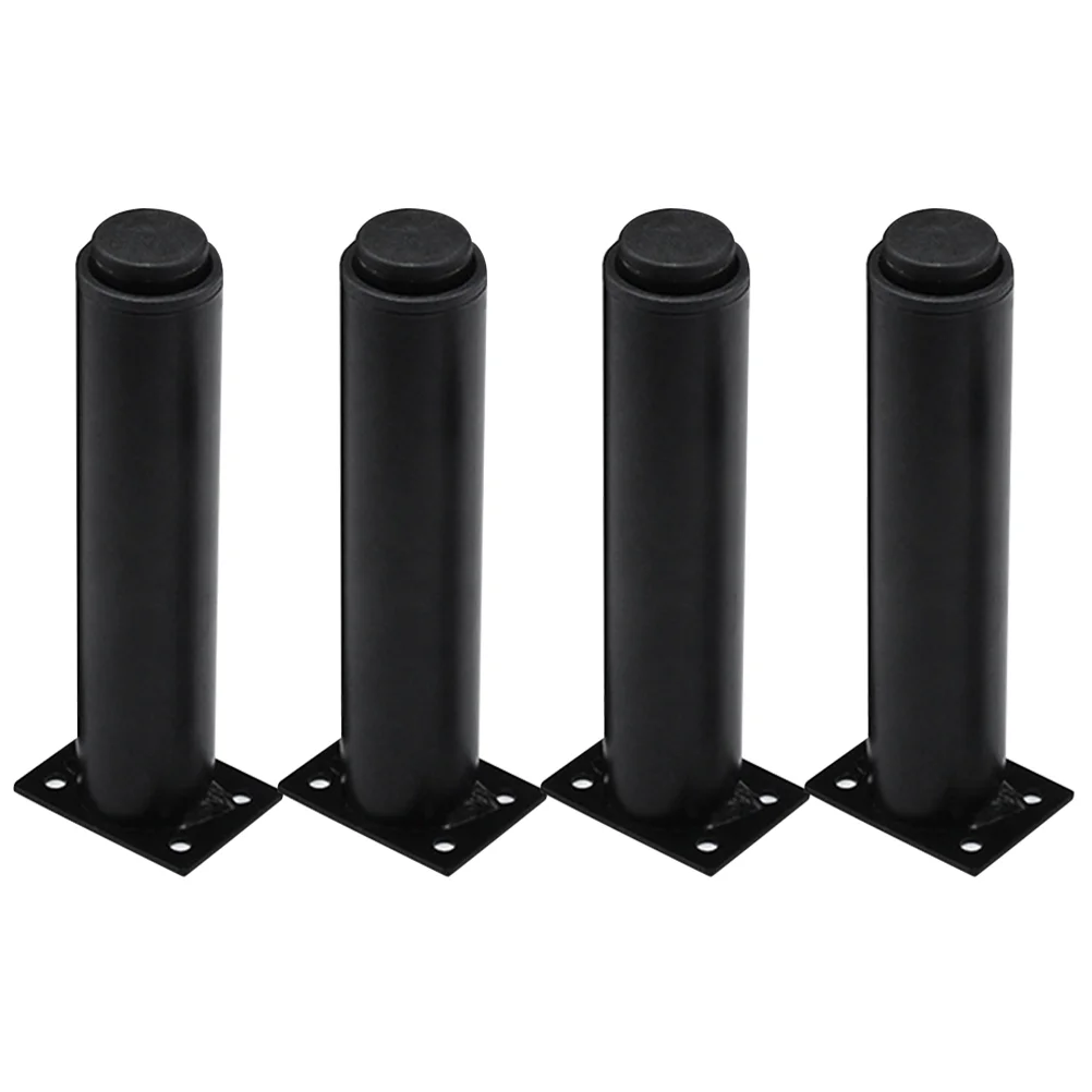 

4 Pcs Adjustable Folding Legs Bench Black Metal for Desk Cabinet Bed Coffee Telescoping