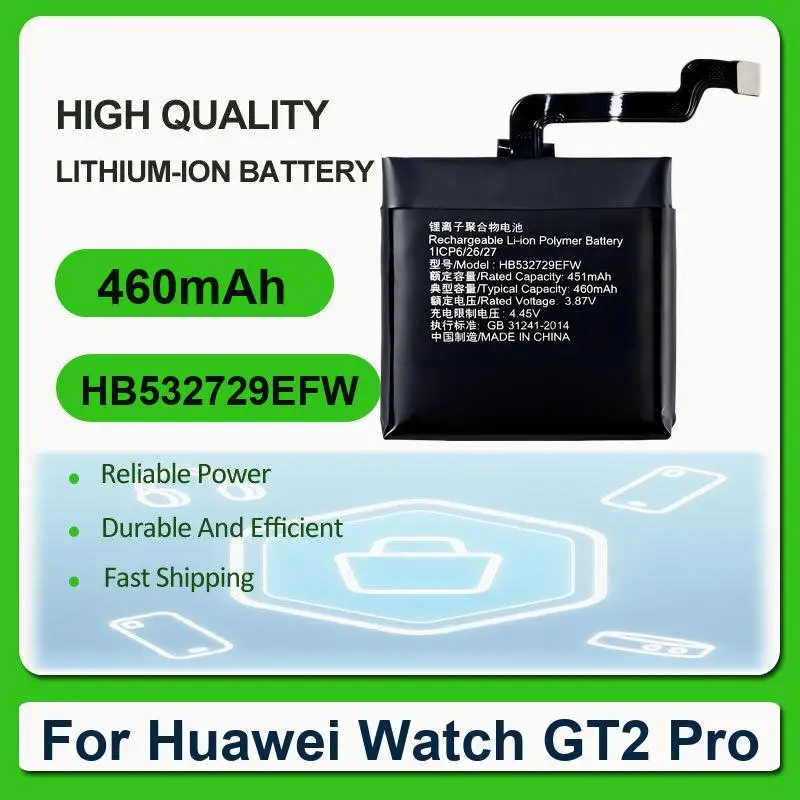 Battery For huawei GS PRO watch 2 4G Honor Magic GT GT2