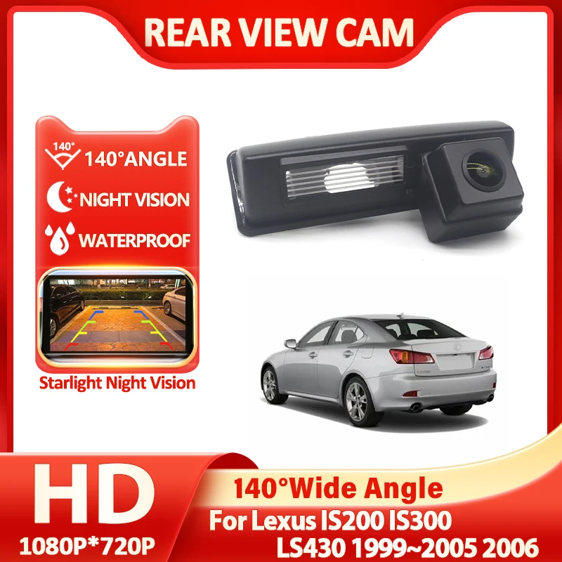 HD Car Waterproof Night Vision reverse Rear View Reversing Backup Camera For Lexus IS200 IS300 LS430 1999~2005 2006 Accessories