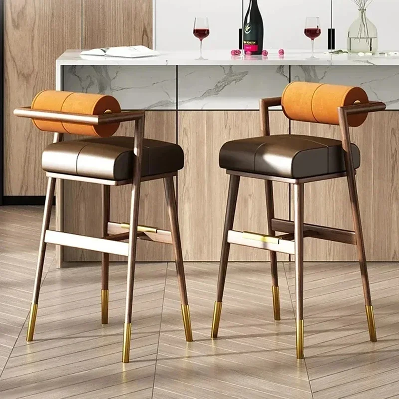 Office Bar Counter Dining Chairs Nordic Restaurant Lightweight Living Room Bar Chair Outdoor Taburete Alto Para Cocina Furniture