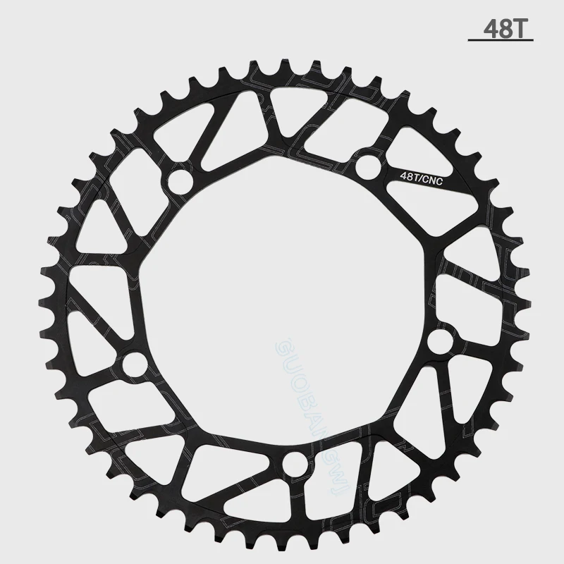 좁고 넓은 체인링 46/50/52, 접이식 자전거 단일 체인링 크랭크셋 업그레이드, 미니 벨로스/접이식 자전거용 경량 알루미늄