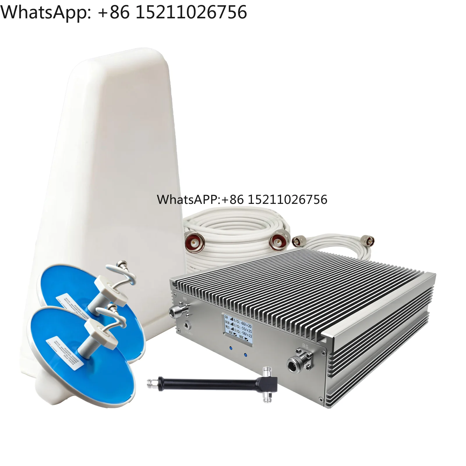 Multi-Scene EasyBoost Tri-Band Booster Kit 80dB Max Gain 27dBm Output Power 850/1800/2100MHz 2G/3G/4G/5G GSM for Home & Office