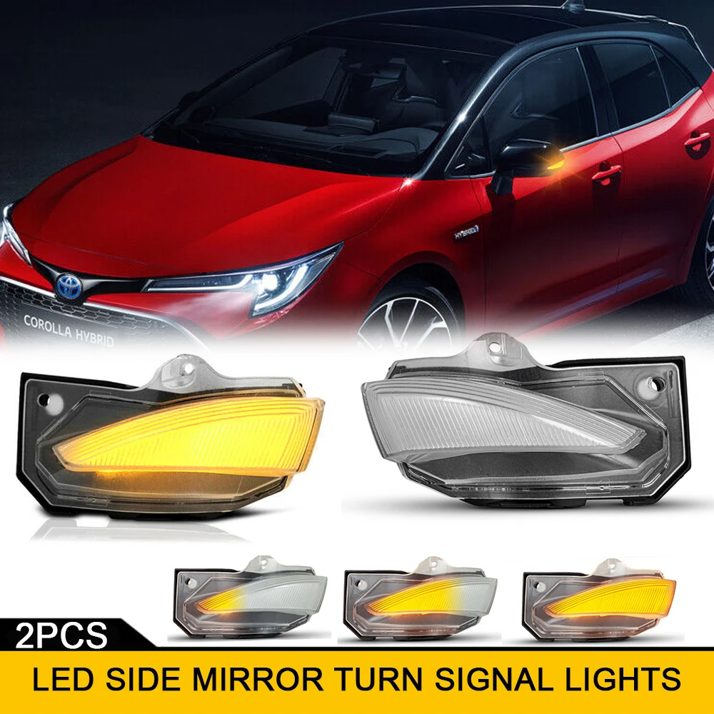 LED Sequential Blinker Side Mirror Turn Signal Light For Toyota Yaris Cross XP210 Sienta XP170 Corolla Levin E210 Repeat Blinker