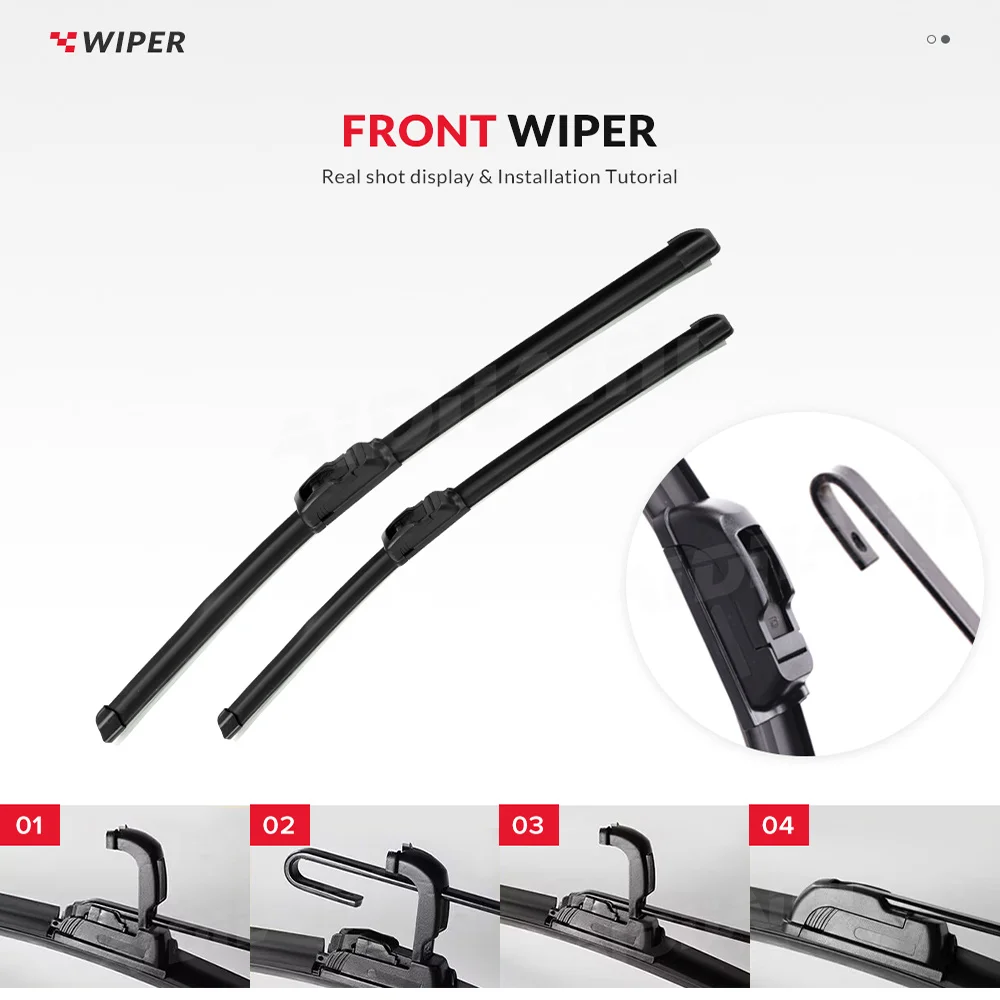 MIDOON Wiper For Toyota Corolla Hatch 2018-2023 2019 2020 2021 Wiper Front&Rear Wiper Blades Windscreen Brushes 28