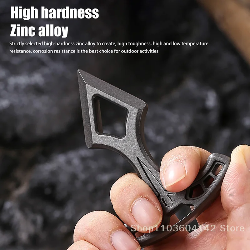 

EDC Alloy Single-Finger Knuckle Duster, Emergency Equipment For Men And Women, Multi-Functional Vehicle Window Brea