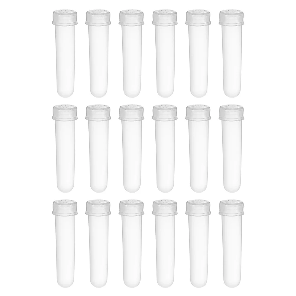 20 قطعة أنابيب المياه زهرة بلاستيكية مع قبعات لترتيب الزهور الجذعية الطويلة الترطيب بلوم التغذية أنبوب الحدث ديكور المنزل #5