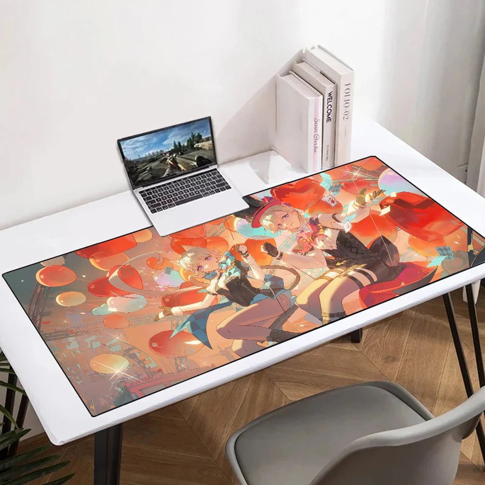 Lynette Genshin Impact Mousepad Mouse Mat Desk Mat With Pad Gaming Accessories Prime Gaming XXL Keyboard Pad Padding Mat