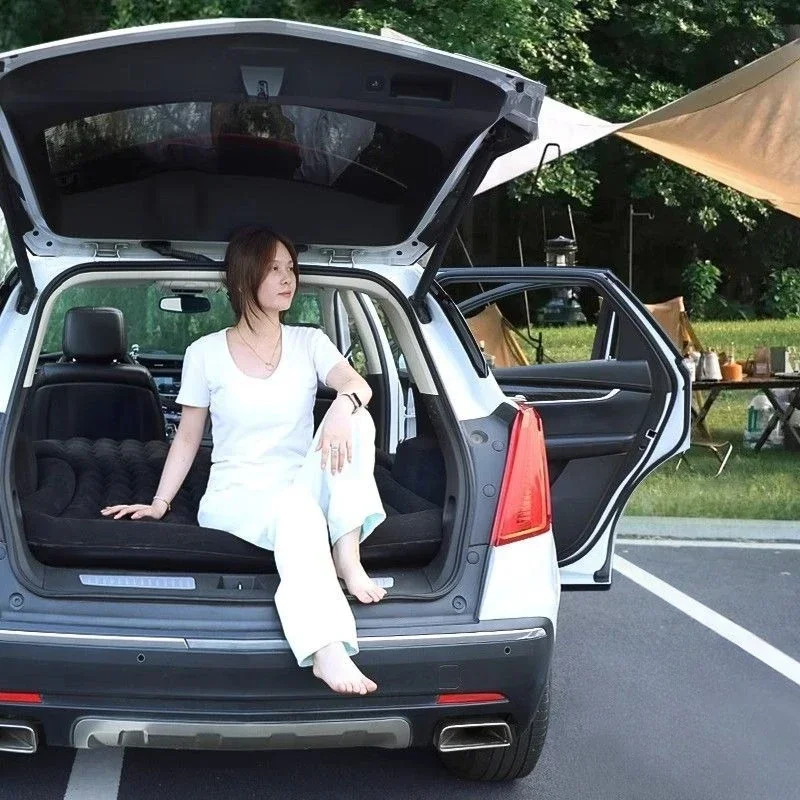 

Прочный надувной матрас для внедорожника, надувная кровать для багажника автомобиля, складная дорожная кровать для сна в задней части автомобиля