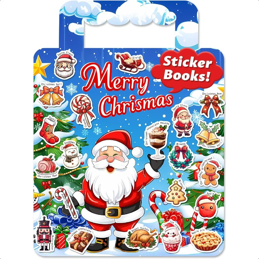 

Многоразовая книга-наклейка для малышей, 24-летние наклейки для рукоделия, игрушки для путешествий для малышей в возрасте от 2 лет, для мальчиков и девочек на день рождения