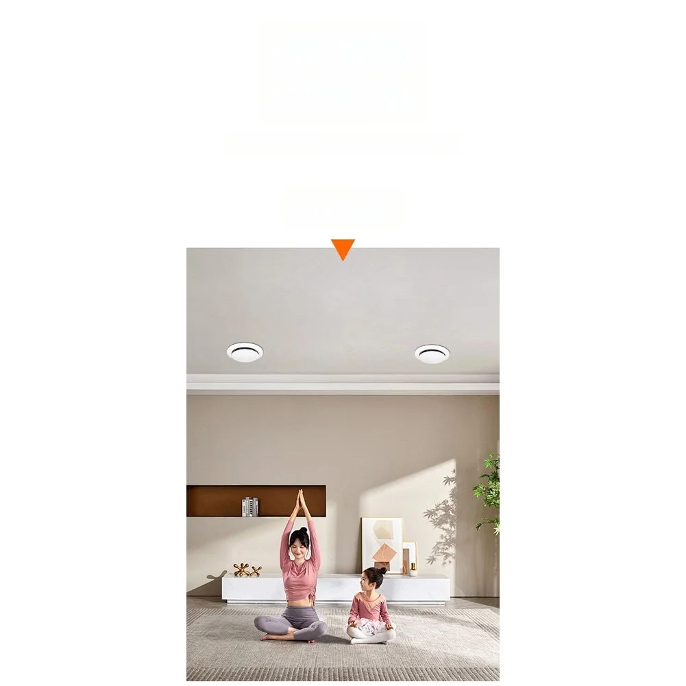 Adjustable Vent for Fresh Air Duct Networks Mute Noise Reduction Design Removable Filter and Tool-Free Panel Removal