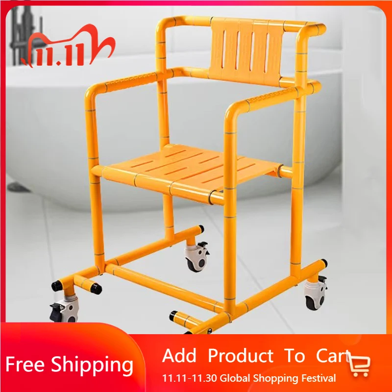 

Wheels Minder Bathroom Chair Shower Accessories Bedroom Disabled Stool Medical Cabinets Bench Silla Plegable Home Furniture