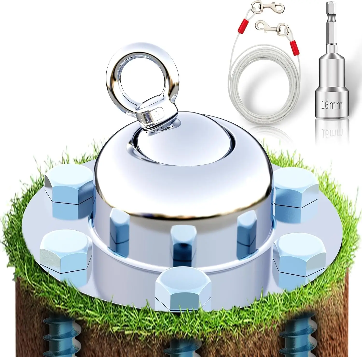 

30-футовый нержавеющий трос для привязи собак с поворотным кольцом и кольцом-фиксатором для маленьких и крупных собак, идеально подходит для использования на улице