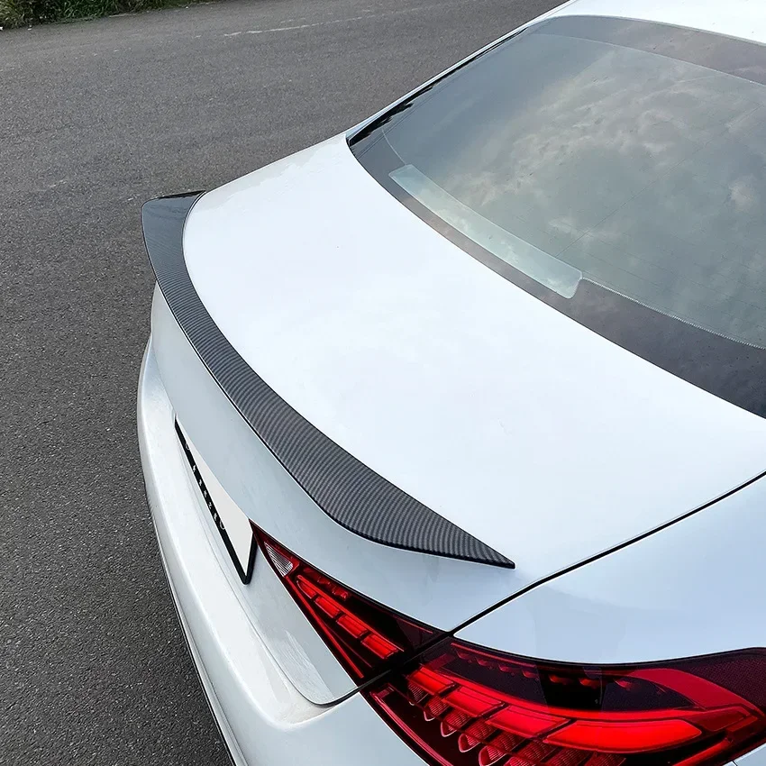 For Mercedes Benz C-Class W206 Car Rear Trunk Spoiler Wing C200 C260 C300 C43 C63 AMG Glossy Roof Spoiler Wing Kit Tuning