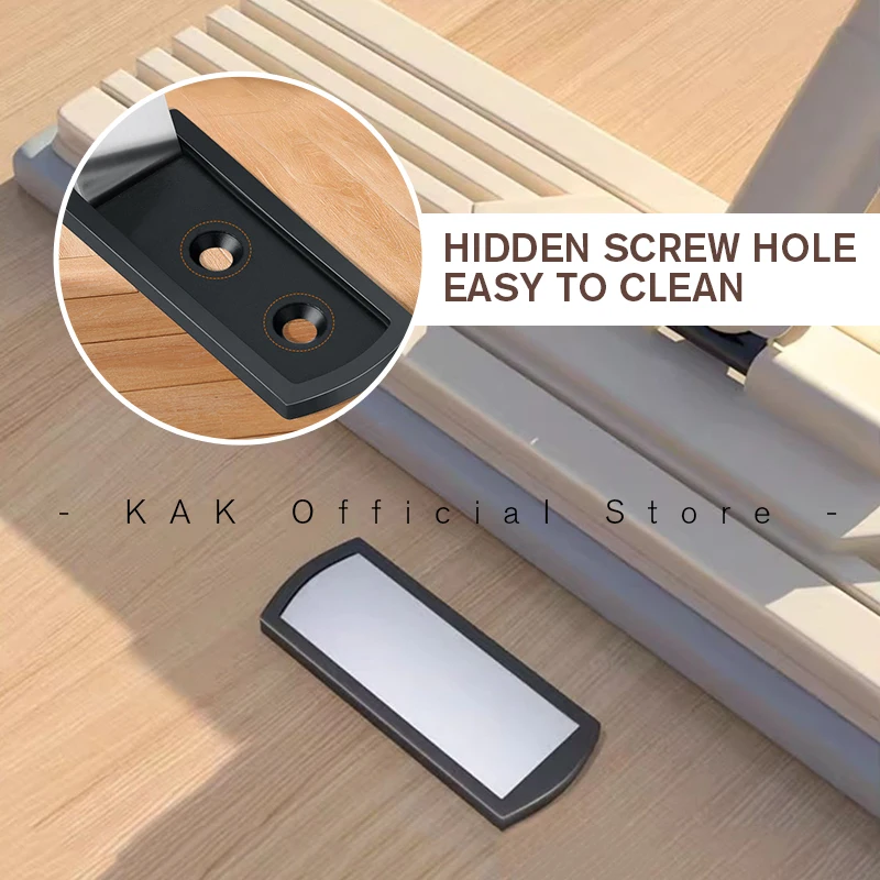 KAK Magnetic Door Stopper Hidden Doorstop Non-Punch Invisible Door Holders Catch Floor Nail-free Wall Protector Door Hardware