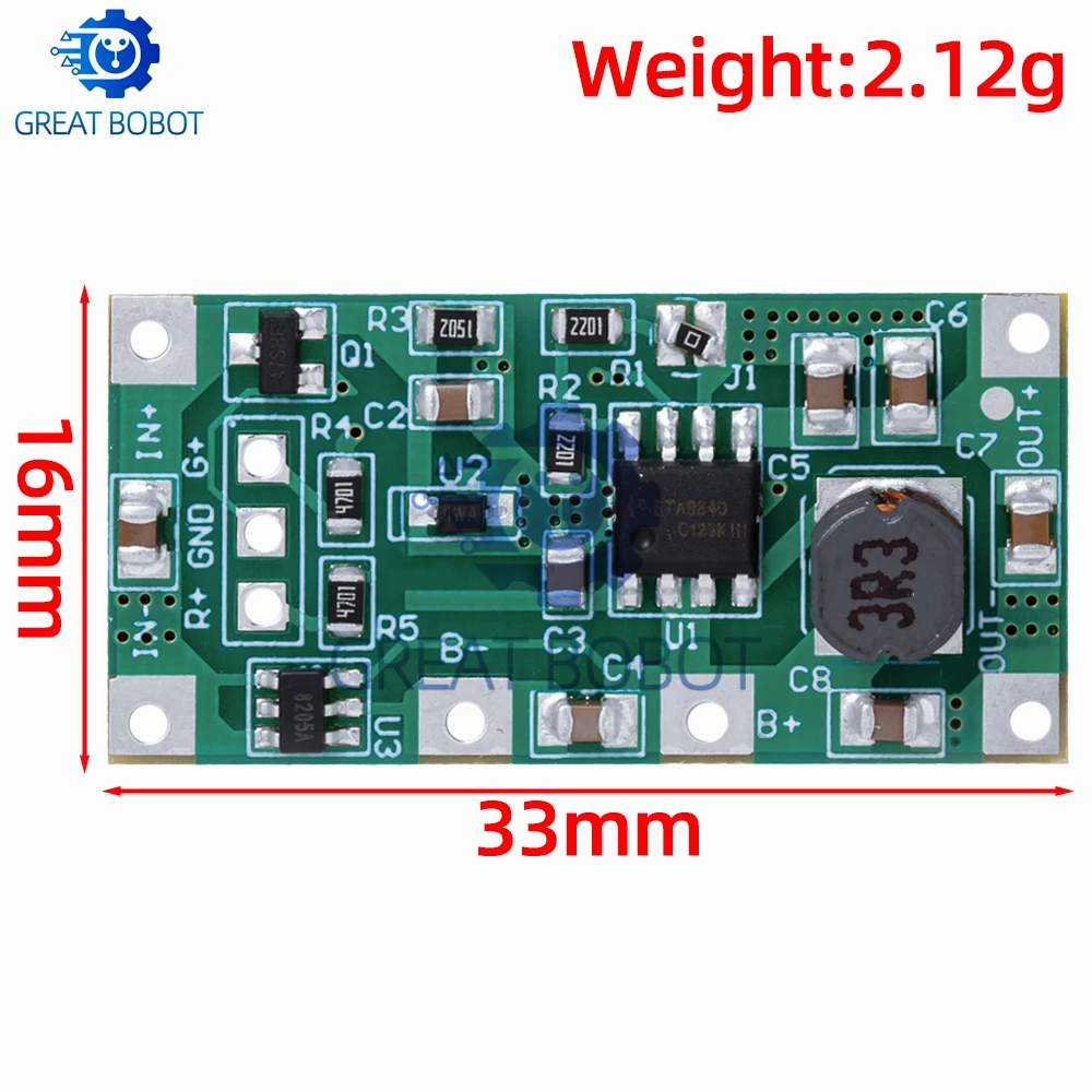 Charging Step Up Booster Module Dc 5v-12v To 9v/12v For 18650 Lithium Battery Ups Voltage Protection Converter Charge Discharge image 4