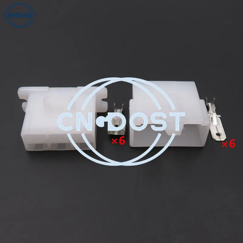 

1 Set 6 Pin 6110-4563 6120-2063 6 AC Assembly Way Cable Harness Socket Automotive Connector