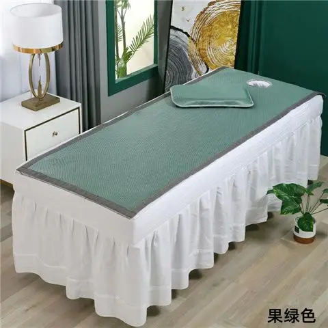 Summer Beauty Room Cool Mat Cushion Pillowcase 2pcs Set Beauty Salon Non-slip Mattress Washable Sheets for Massage Stretcher