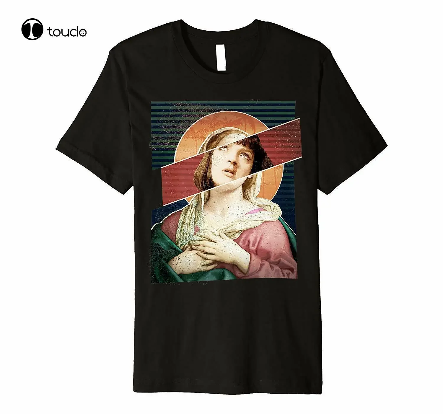 Virgin Mia Wallace Nose Bleed Overdose Pulp Fiction Parody Black T-Shirt S-3Xl