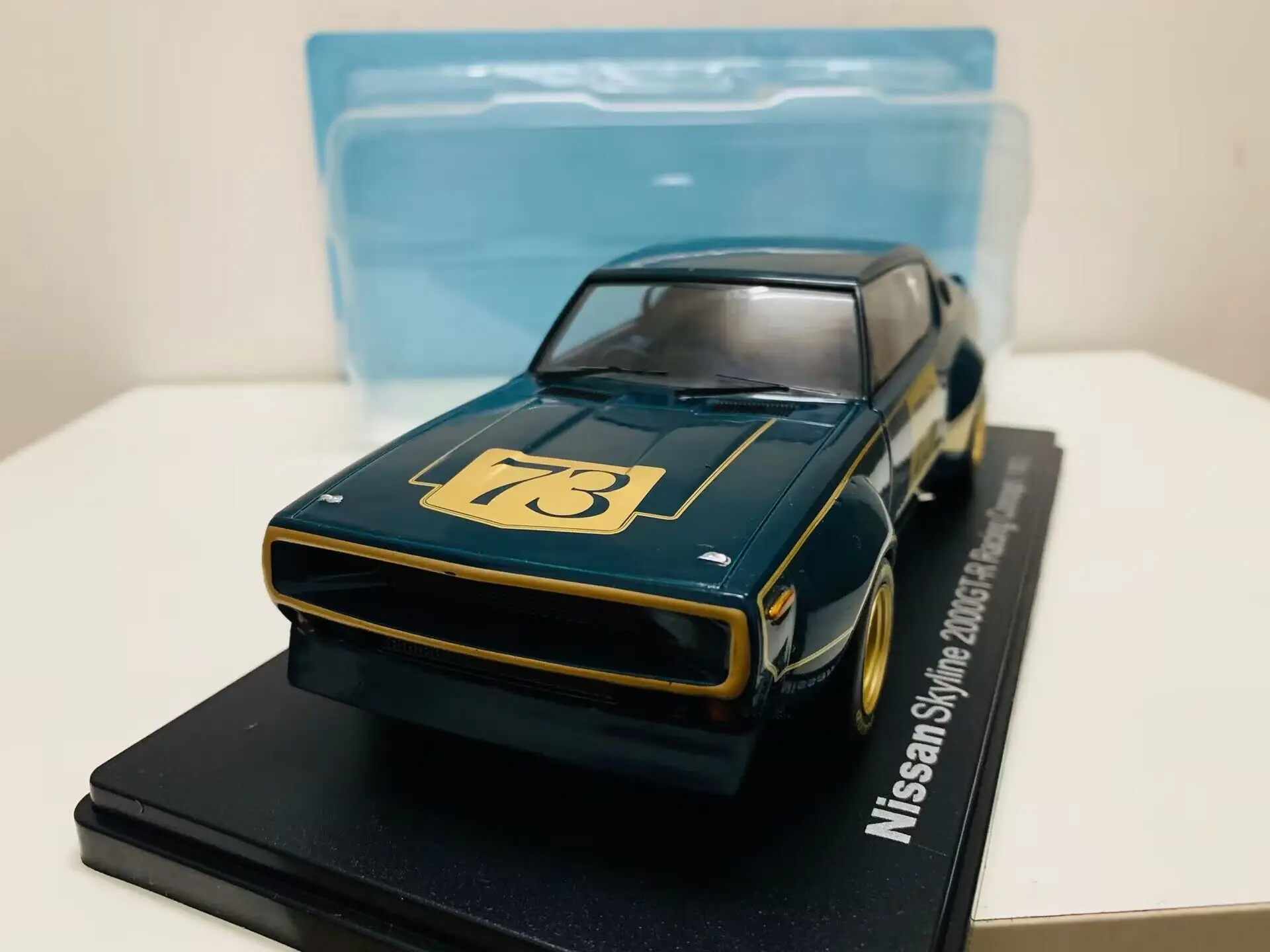 Skyline 2000GT-R Racing Concept 1972 #73 2 Open Door 1:24 Scale Die-Cast Model Car New